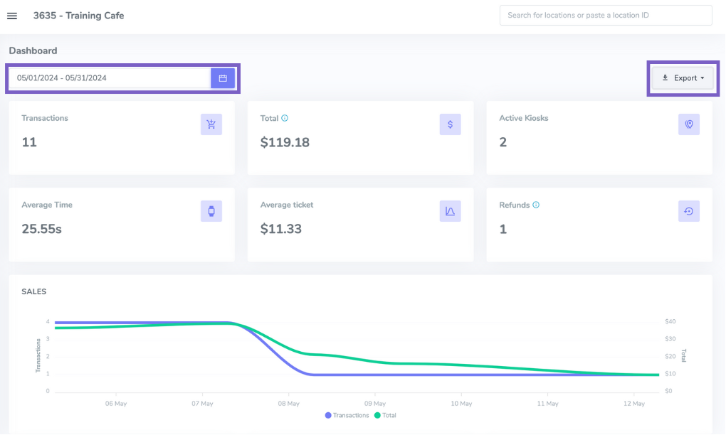 How to View/Export an All Item Sales Report – Mashgin